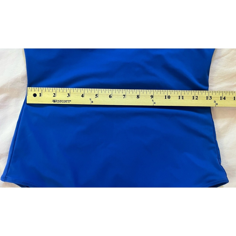 Vuori One Piece Swim Suit Women Blue Sz Sm / Med Adjust Straps Measure In Photos View 6